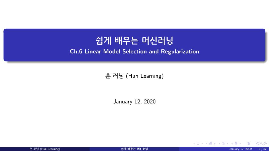 ISL 06 Model Selection and Regularization